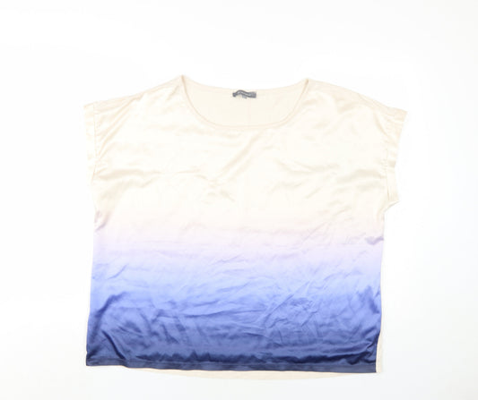 Principles Women's Beige Ombre T-Shirt Size 20 Basic