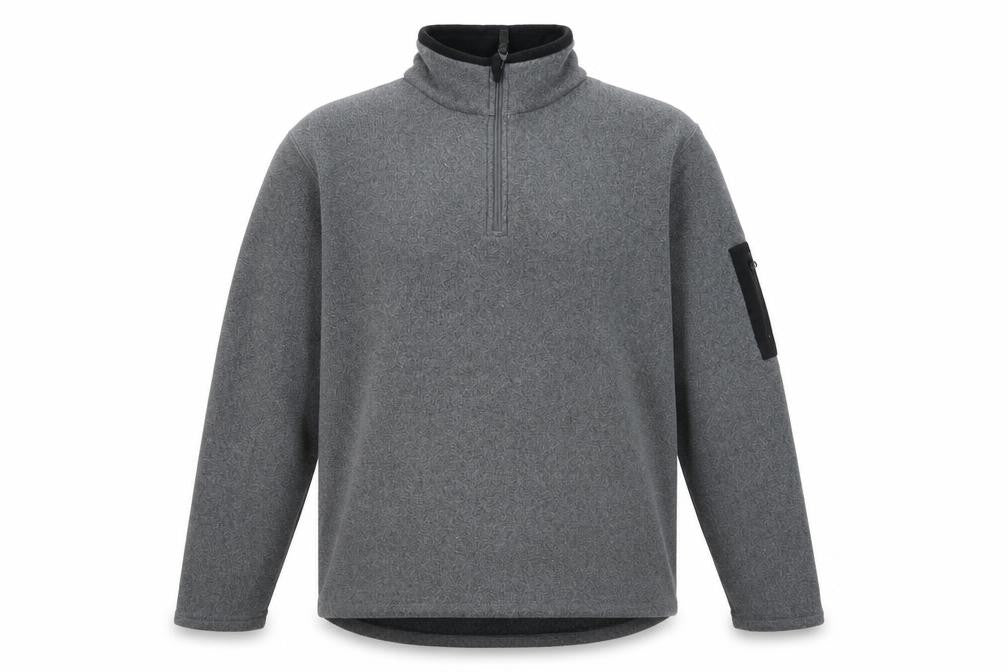 Peter Storm Men's Grey 1/2 Zip Sweatshirt, L, Hiking