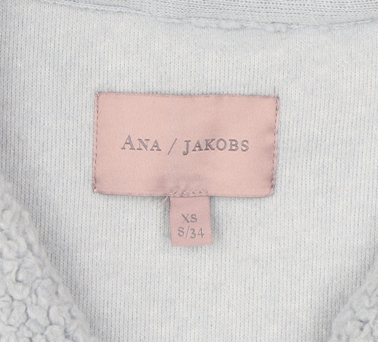 Ana Jakobs Women's Blue Fleece Pullover XS
