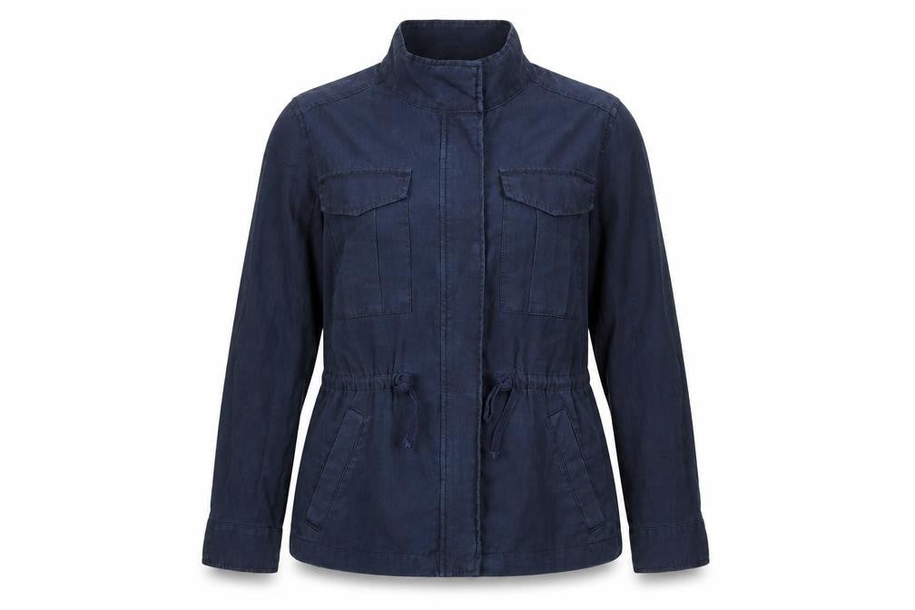 Marks and Spencer Women's Blue Military Jacket Size 12