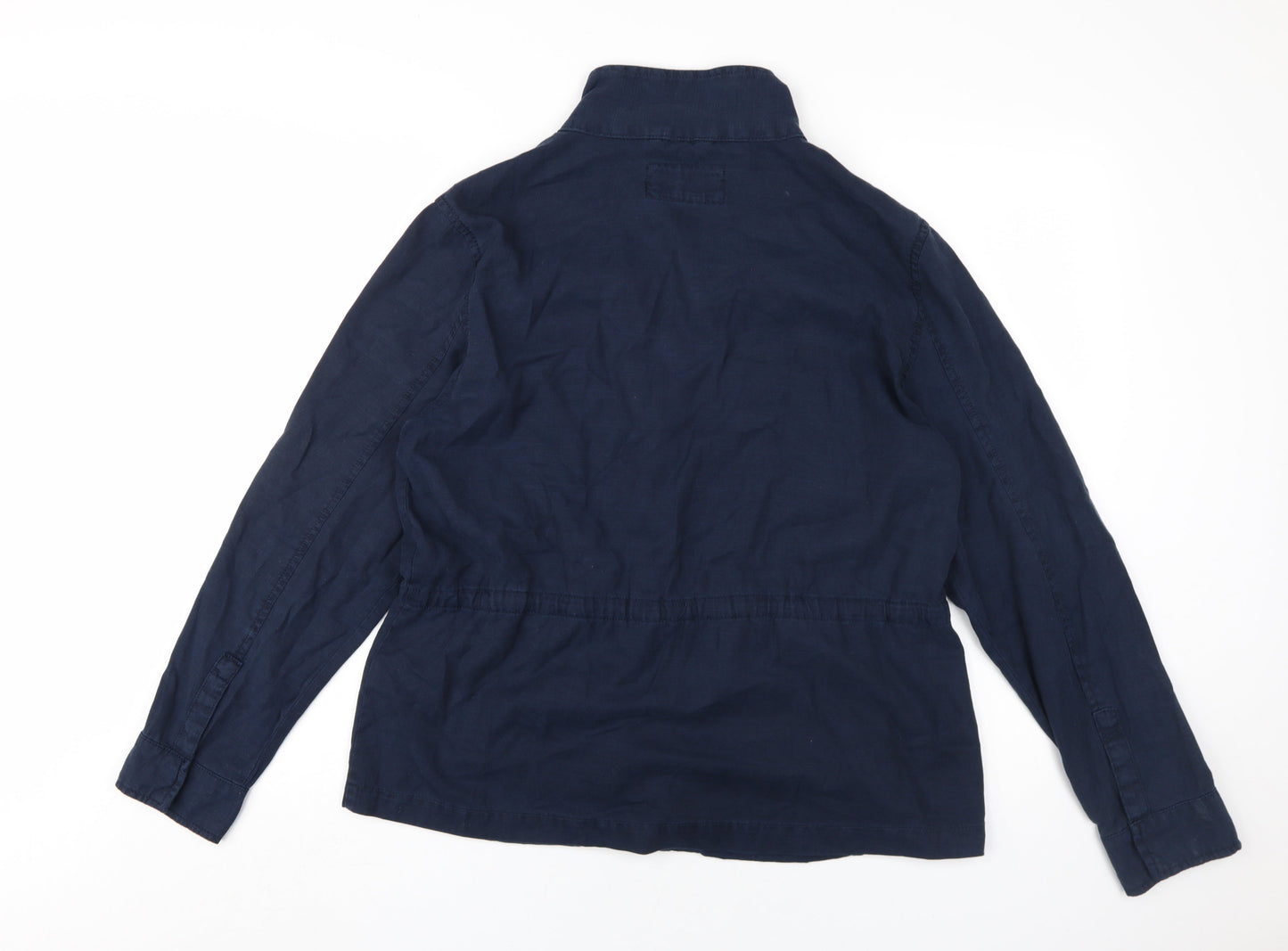 Marks and Spencer Women's Blue Military Jacket Size 12