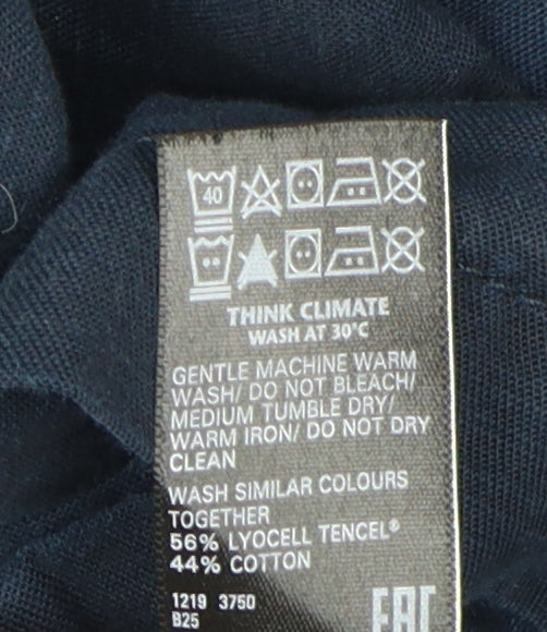 Marks and Spencer Women's Blue Military Jacket Size 12