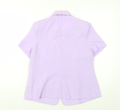 Bonmarché Women's Purple Blazer Size 14 Regular