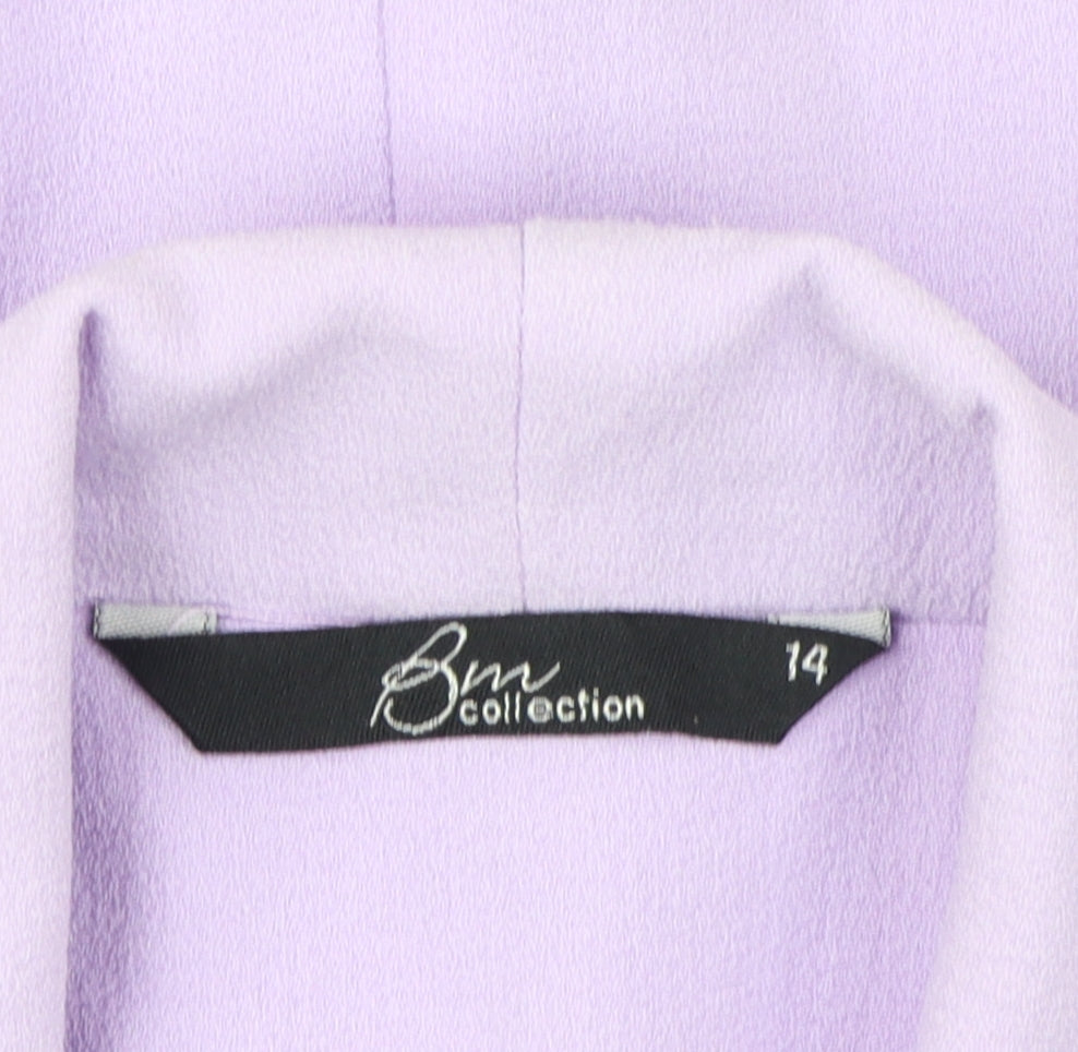 BM Collection Women's Purple Blazer Size 14 Regular