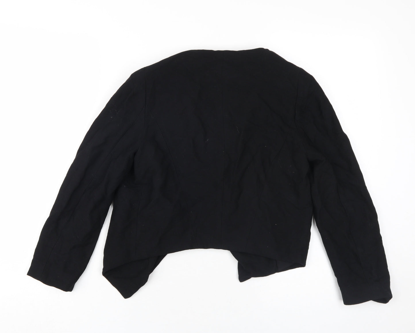 Topshop Women's Black Biker Jacket Size 8 Casual