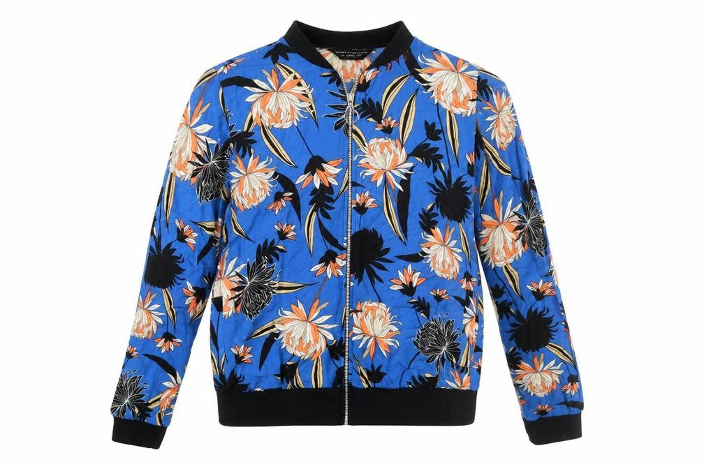 Dorothy Perkins Women's Blue Floral Jersey Blouse