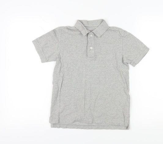 Gap Kids Boys Grey Polo Shirt L Cotton Casual