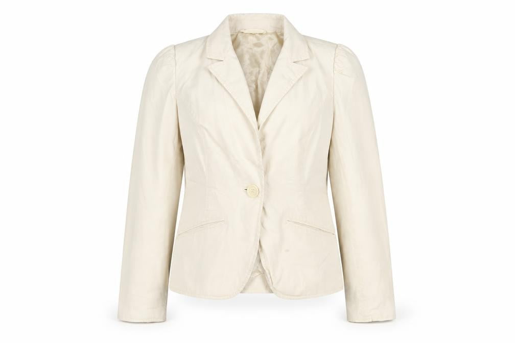 Gap Women's Beige Blazer Size 10 Regular Cotton