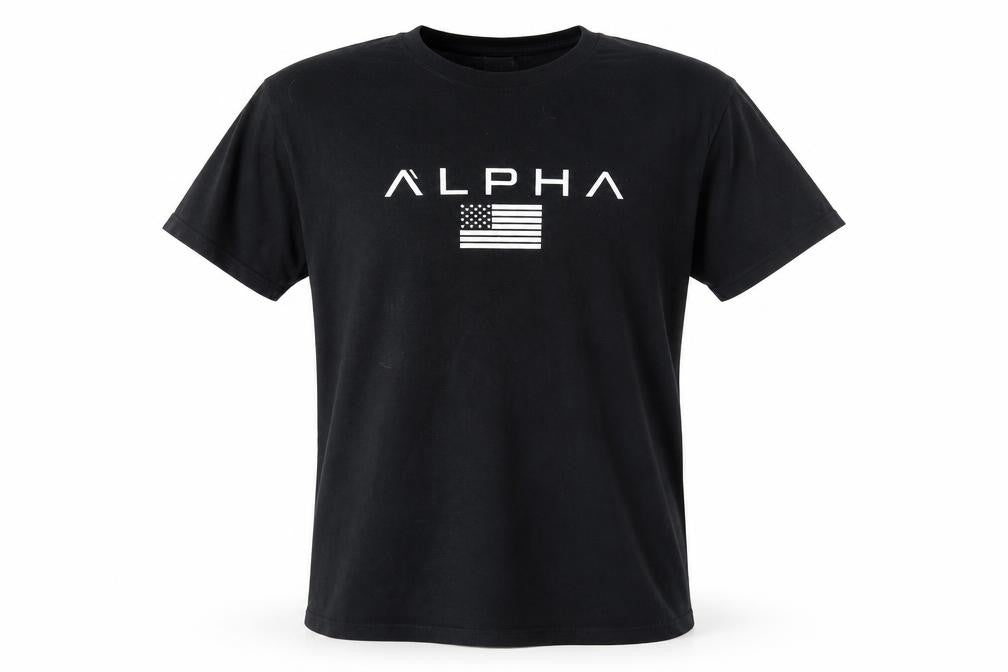 Russell Boys Black XL Logo T-Shirt