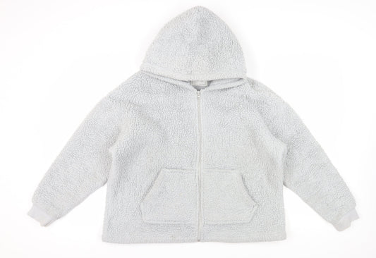 Marks and Spencer Women’s Grey Full Zip Hoodie Size L