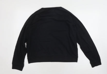 Jack Wills Women's Black Pullover Sweatshirt UK 8