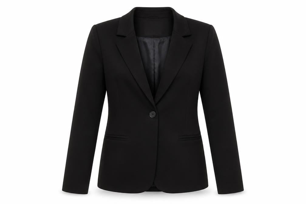 Pieces Women's Black Blazer XS, Single Breasted