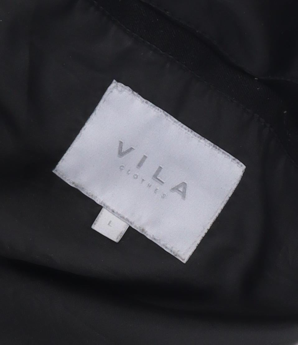 VILA Women’s Black Jacket L Size Classic Style