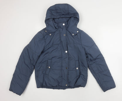 Marks & Spencer Women's Blue Puffer Jacket Size 6