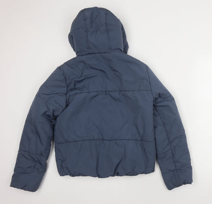 Marks & Spencer Women's Blue Puffer Jacket Size 6