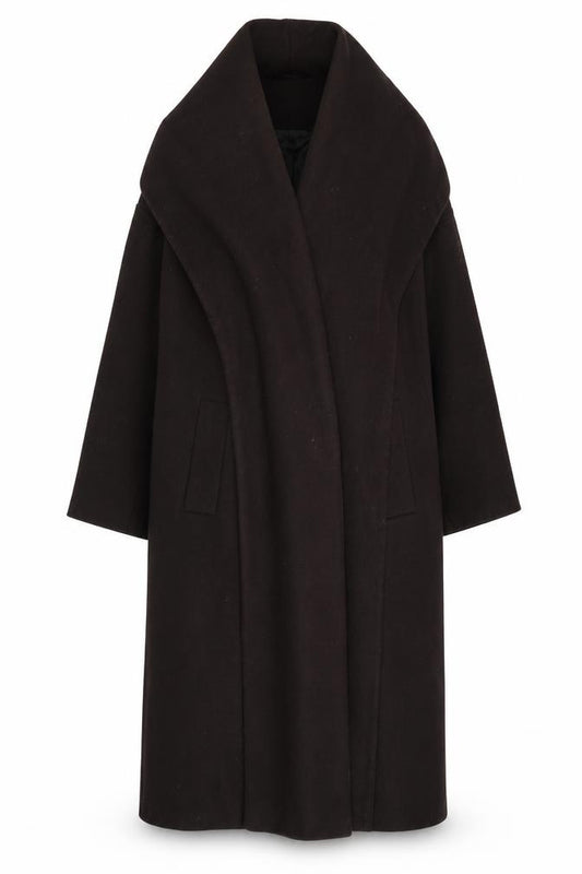 ASOS DESIGN Women's Black Long Overcoat Size 4