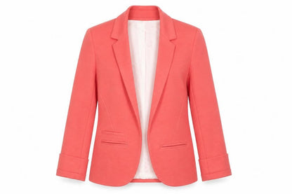 Topshop Women's Pink Blazer Size 8 Regular 3/4 Sleeve