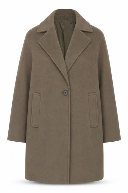 Marks & Spencer Green Women's Overcoat Size 10