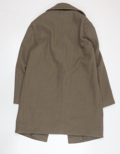 Marks & Spencer Green Women's Overcoat Size 10