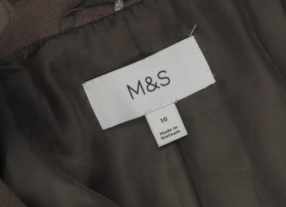 Marks & Spencer Green Women's Overcoat Size 10