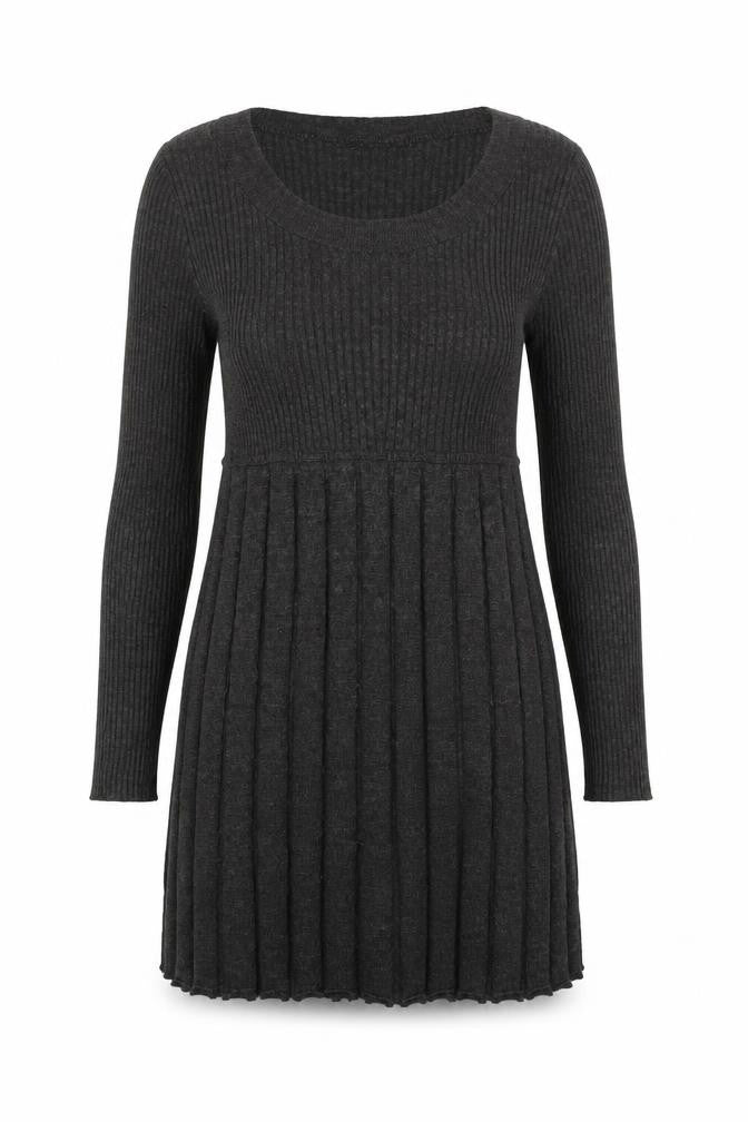 Kookai Women's Grey Pullover Jumper, Scoop Neck, Size 13