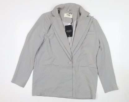 4th & Reckless Women's Grey Blazer, Size 6, Tailored Style