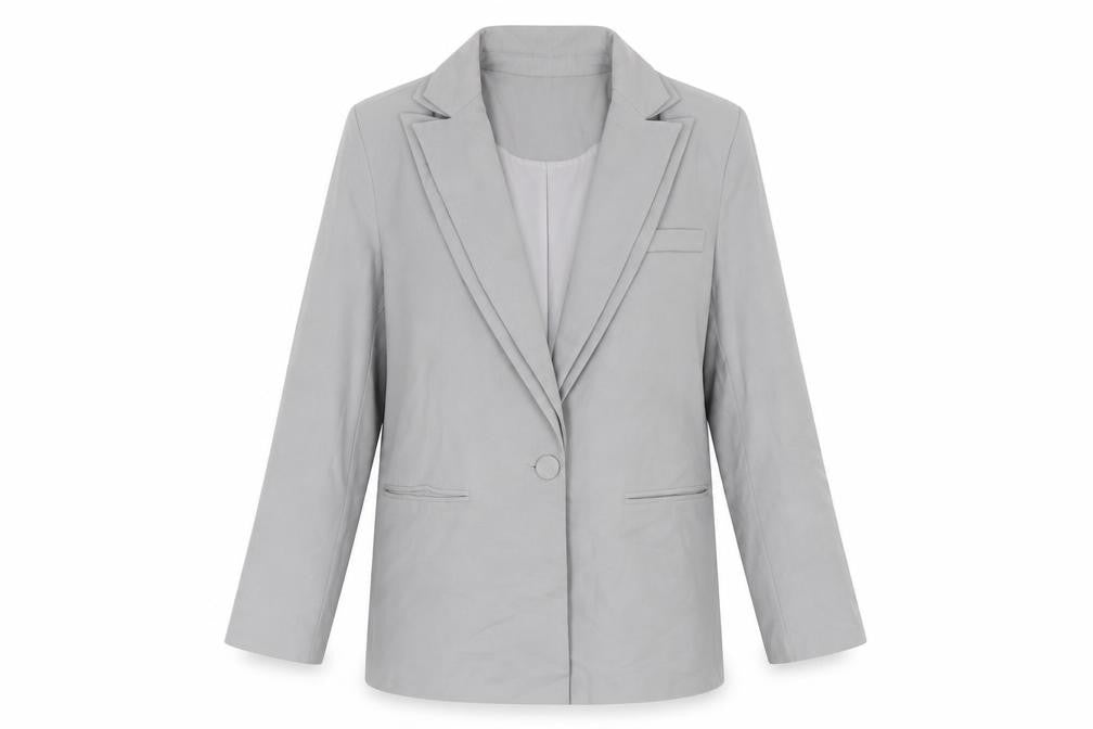 4th & Reckless Women's Grey Blazer, Size 6, Tailored Style