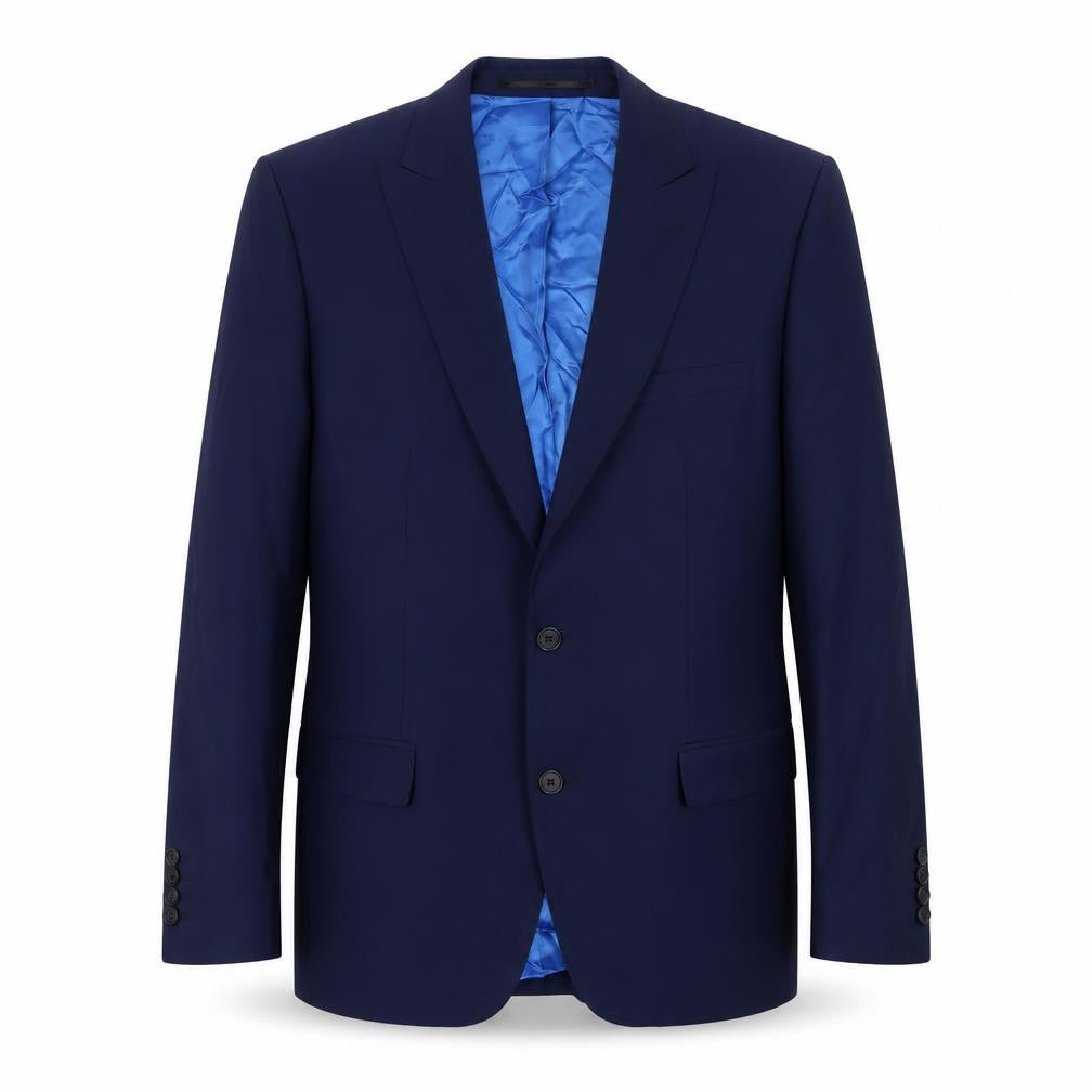 Santinelli Men's Blue Single-Breasted Blazer 38R