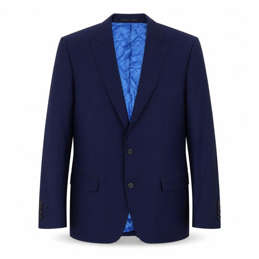 Santinelli Men's Blue Single-Breasted Blazer 38R