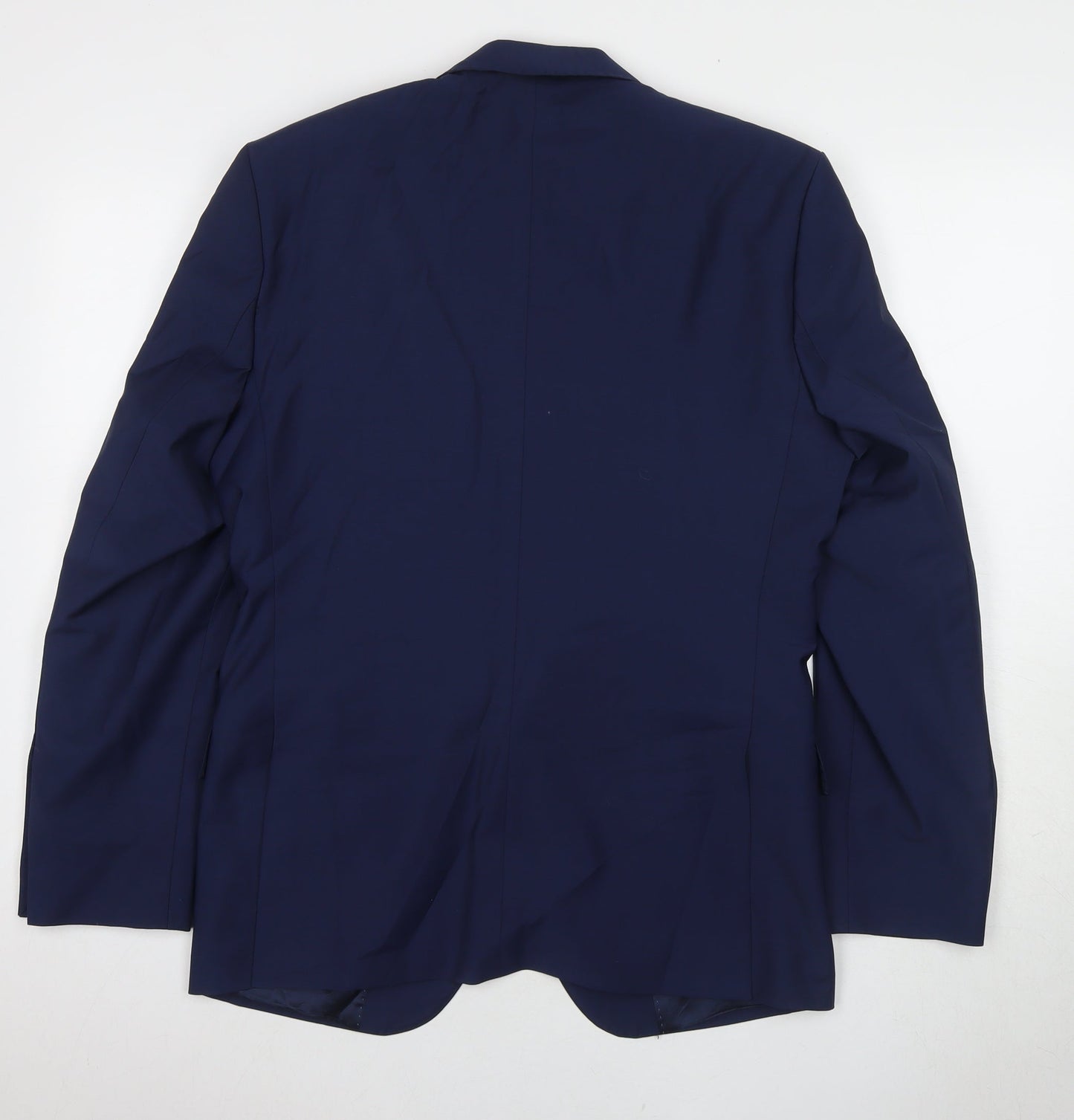 Santinelli Men's Blue Single-Breasted Blazer 38R