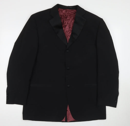 Kilmaine Men's Black Blazer Size 40R Formal Shawl Lapel