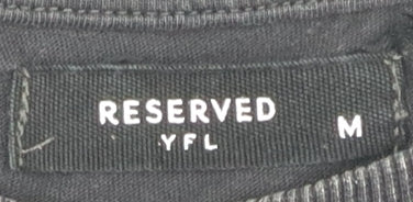 RESERVED Women's Black Studded Long Sleeve T-Shirt M