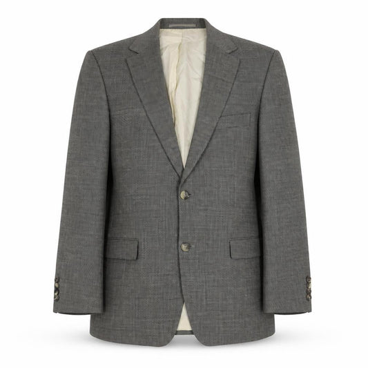 Hugo Boss Men's Grey Check Blazer Size L