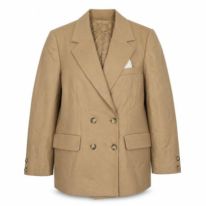 Mario Pucci Beige Wool Women's Blazer Size 16