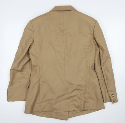 Mario Pucci Beige Wool Women's Blazer Size 16
