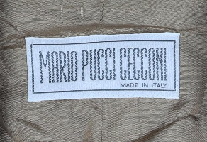 Mario Pucci Beige Wool Women's Blazer Size 16