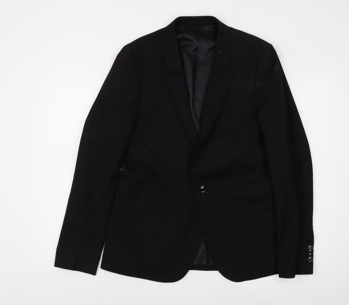 Kenji Black Unisex Blazer Medium Formal Lined
