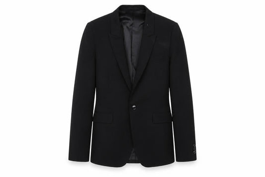 Kenji Black Unisex Blazer Medium Formal Lined