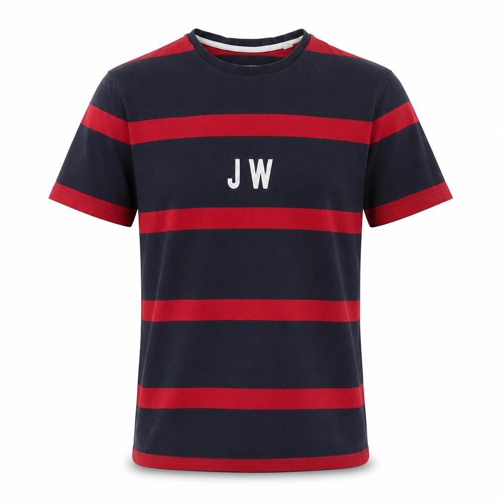 Jack Wills Men's Blue Red Striped Tee S