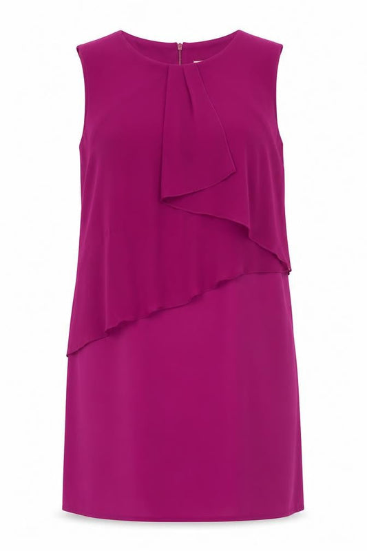 Oasis Women's Purple Shift Dress L Formal