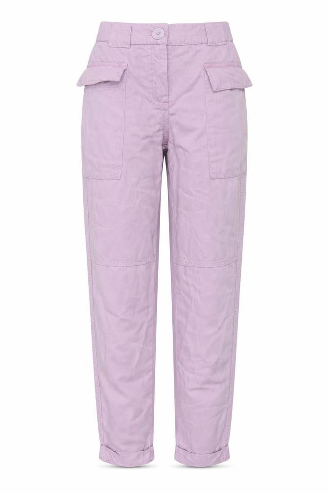 Bershka Women's Pink Cargo Trousers Size 4