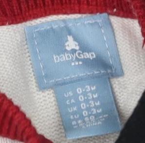 Baby Gap Unisex Grey Bicycle Pullover Jumper 0-3M