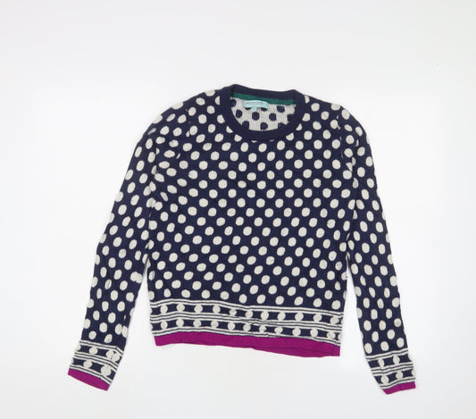 Dickins & Jones Women's Multicoloured Polka Dot Jumper, Size S