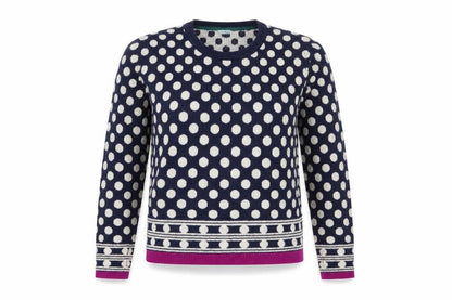 Dickins & Jones Women's Multicoloured Polka Dot Jumper, Size S