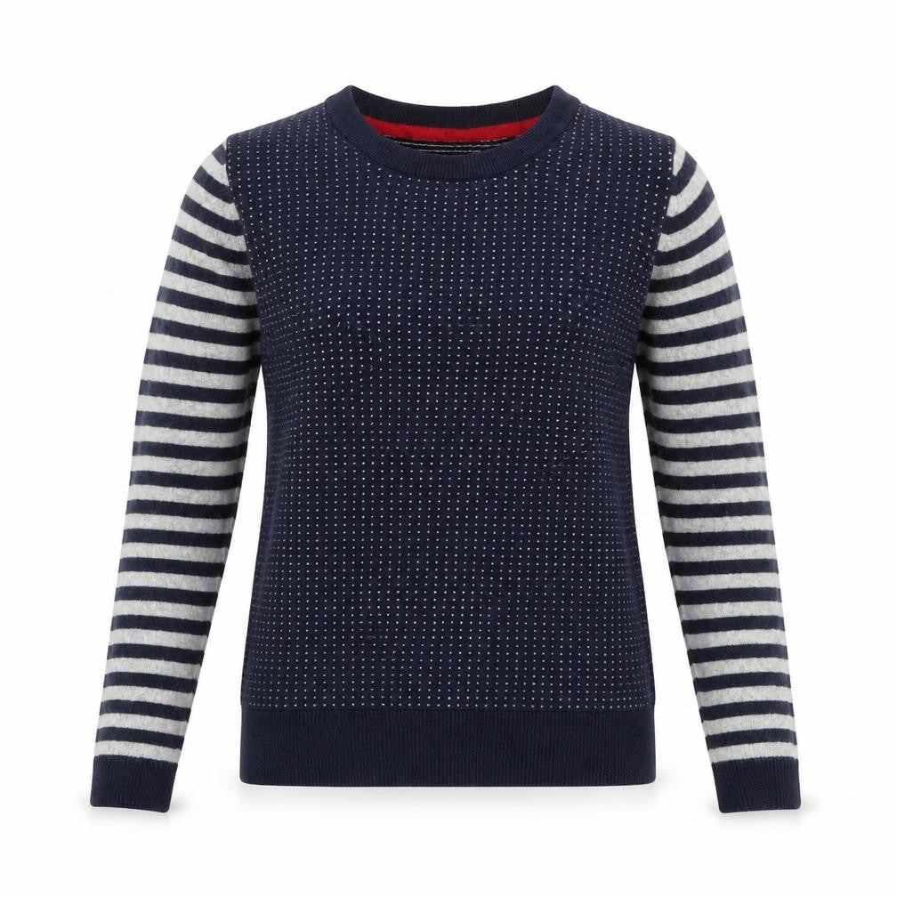 Dickins & Jones Women's Blue Striped Jumper - S