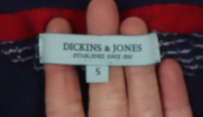Dickins & Jones Women's Blue Striped Jumper - S