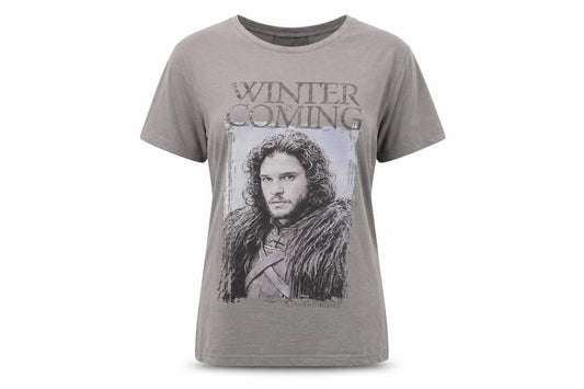 Game Womens of Thrones T-Shirt Grey Size 12