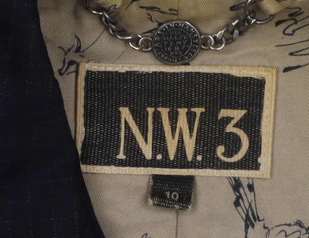 NW3 Women's Black Wool Suit Jacket Size 10