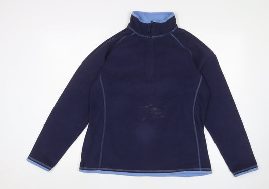 Mountain Warehouse Women's Blue Fleece Pullover Sweatshirt