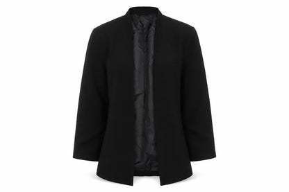 VILA Women's Black Blazer, Size L, Formal, Lined